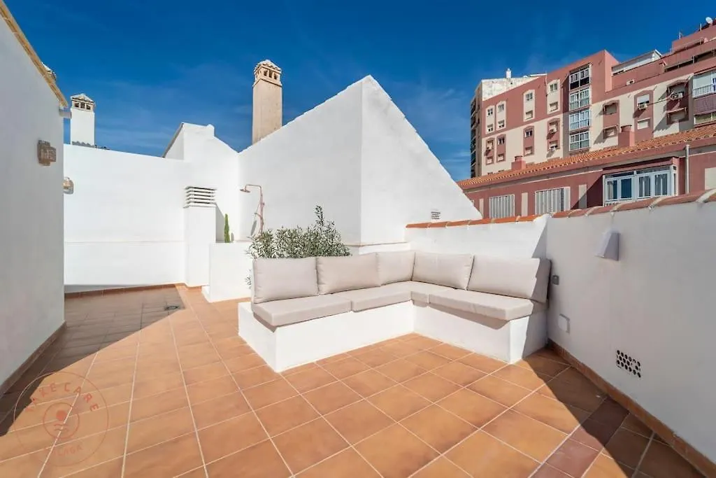 Casa La Terraza With Big Rooftop Terrace Málaga Lägenhet