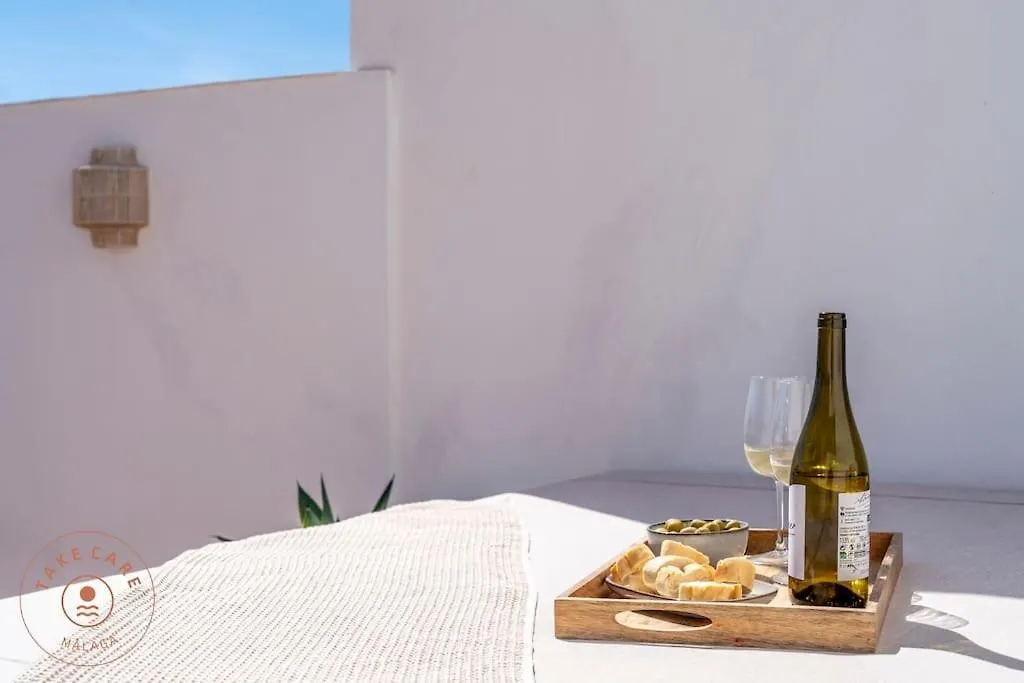 Lägenhet Casa La Terraza With Big Rooftop Terrace Málaga