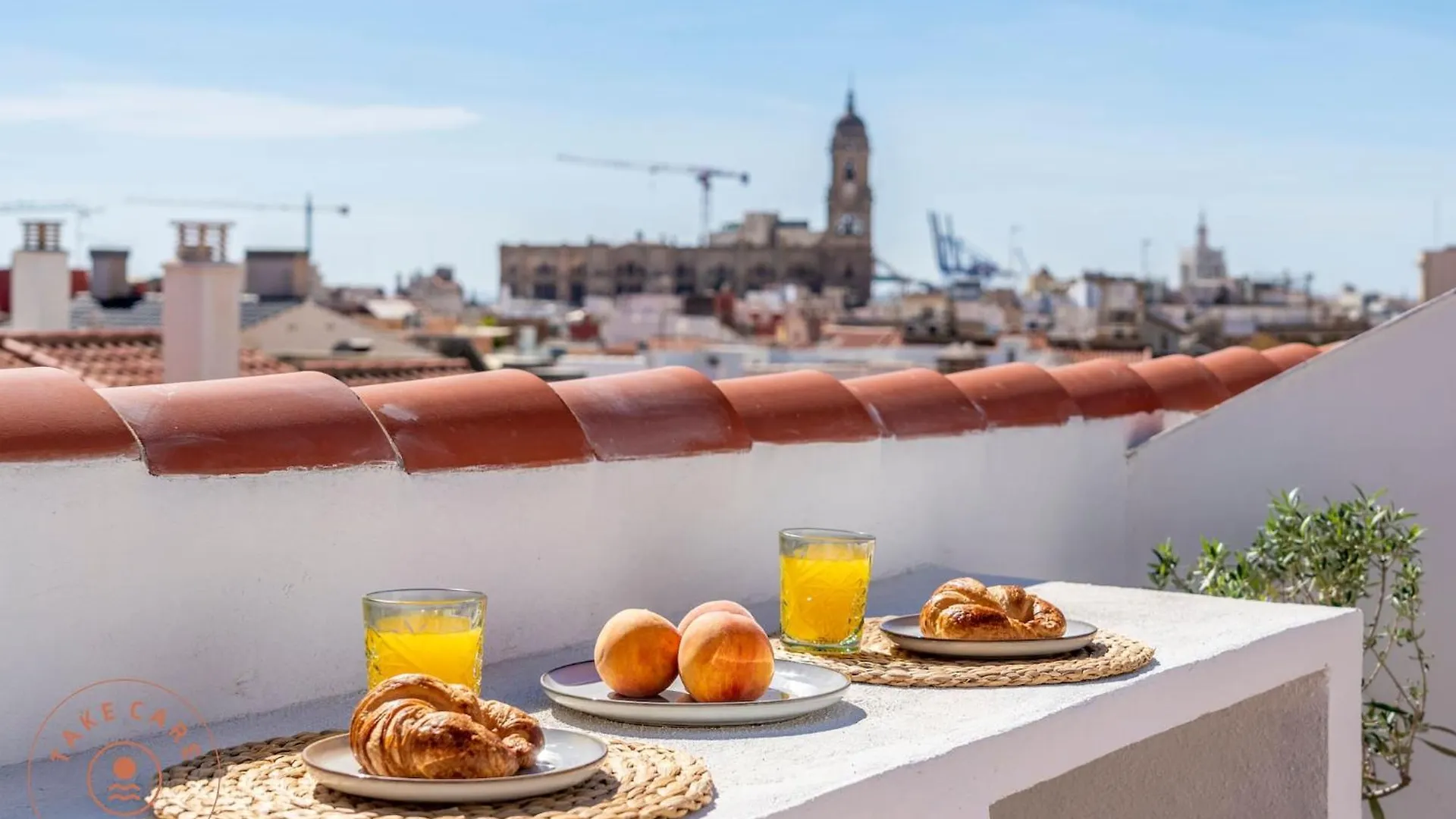 Lägenhet Casa La Terraza With Big Rooftop Terrace Málaga Spanien
